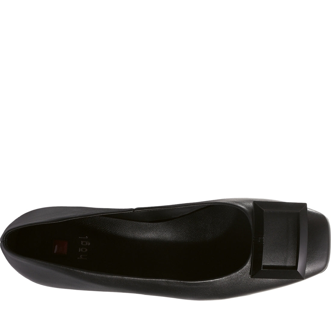 Hogl womens schwarz coco ballerinas | Vilbury London