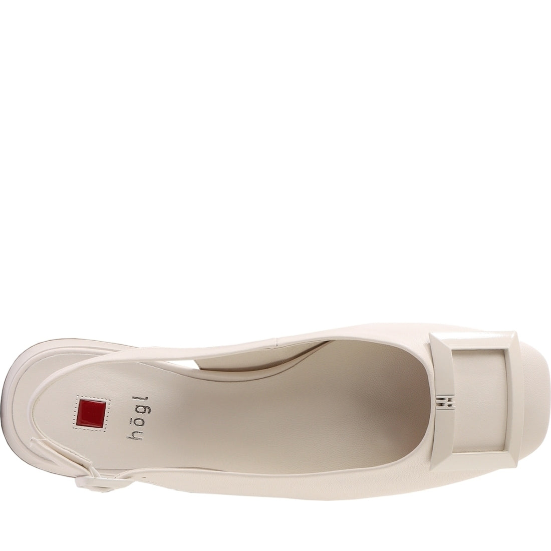 Hogl womens creme jacky ballerinas | Vilbury London
