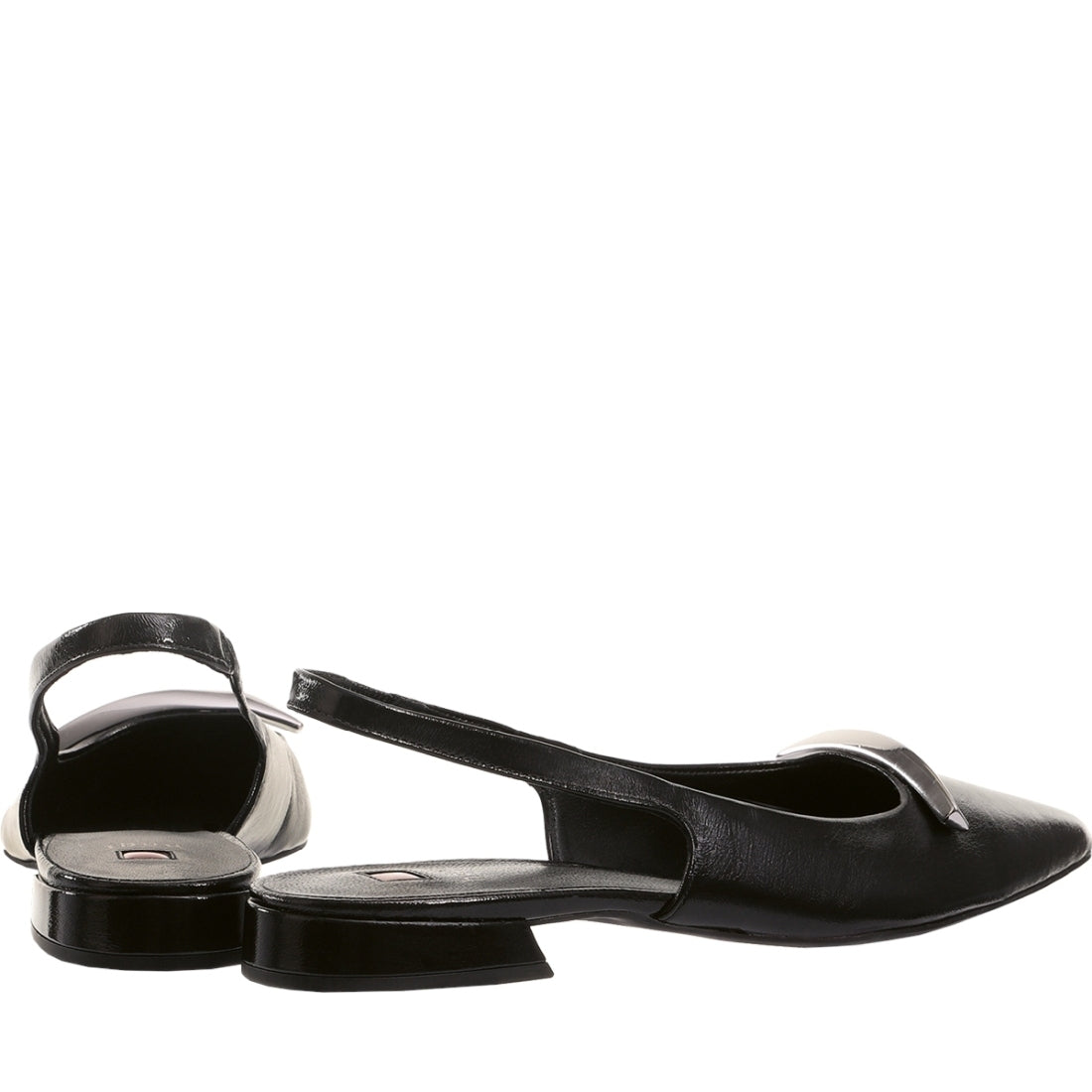 Hogl womens schwarz jeanne ballerinas | Vilbury London