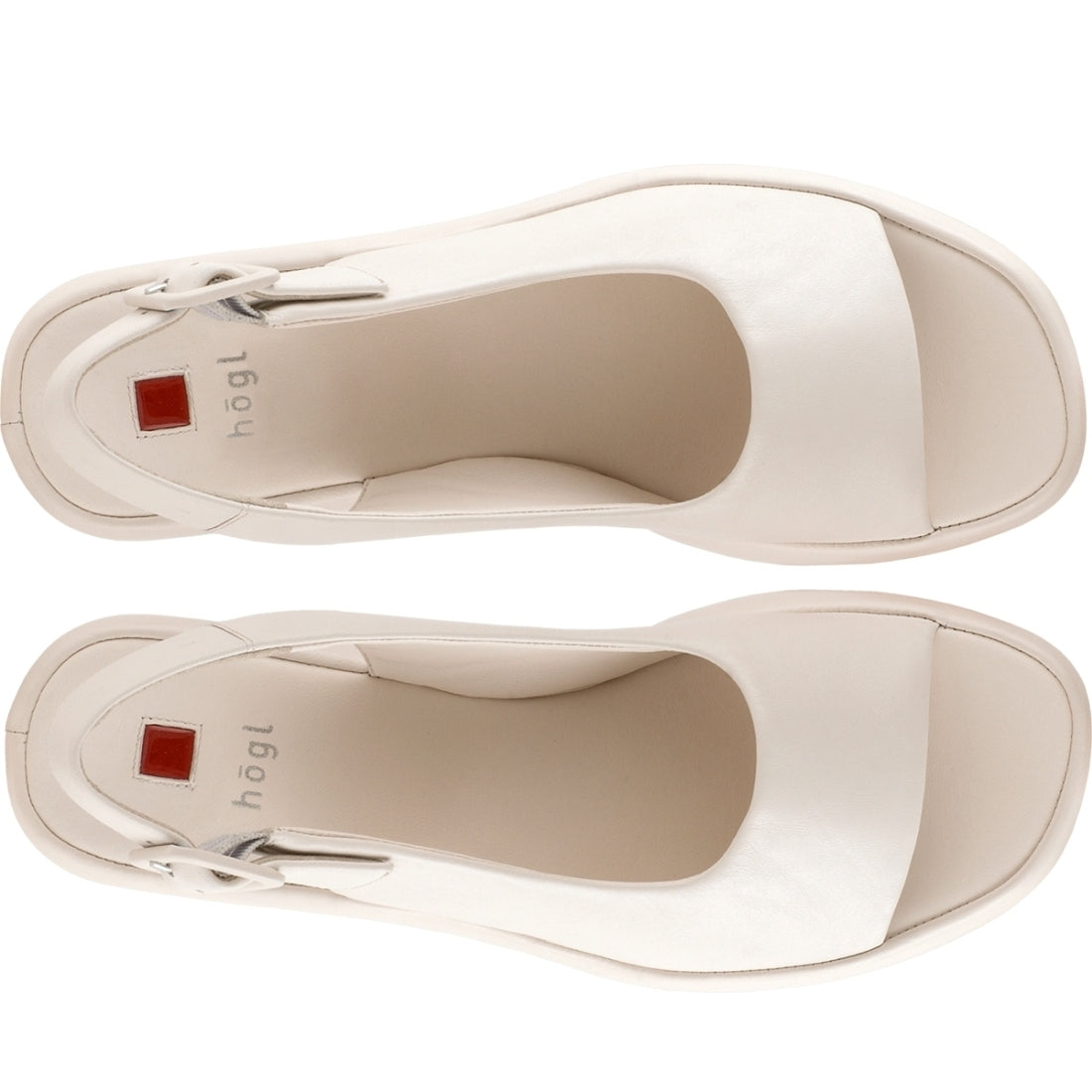 Hogl womens creme loulou sandals | Vilbury London
