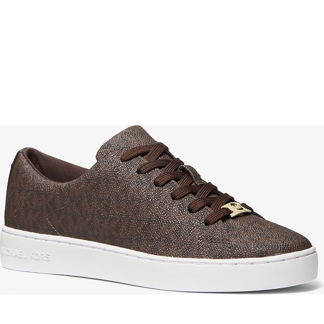 keaton lace up trainers brown