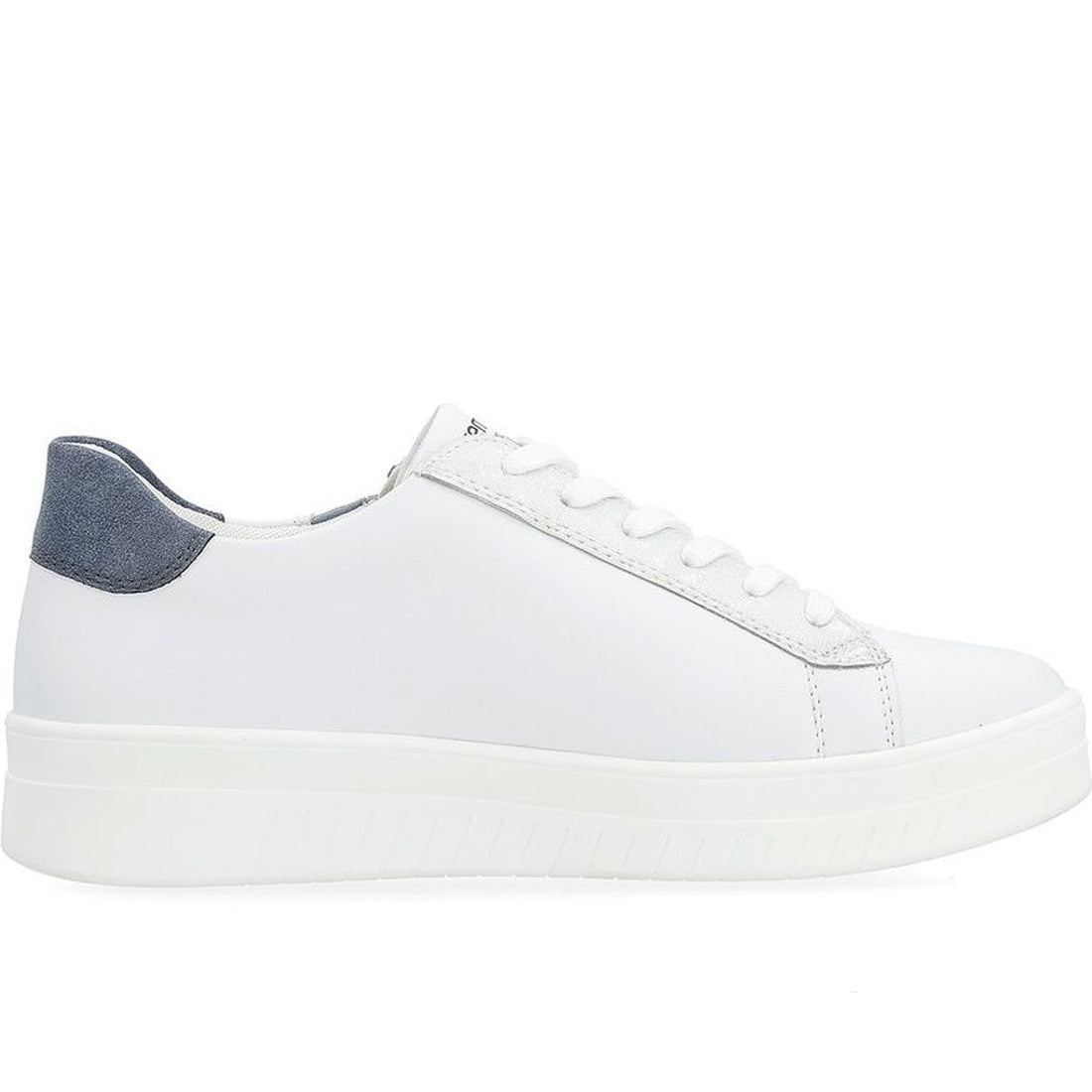 Remonte womens white leisure trainers | Vilbury London