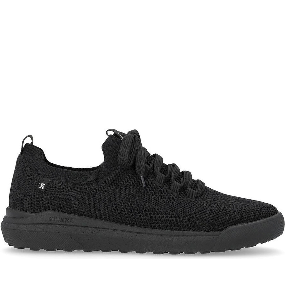 Rieker mens black leisure trainers | Vilbury London
