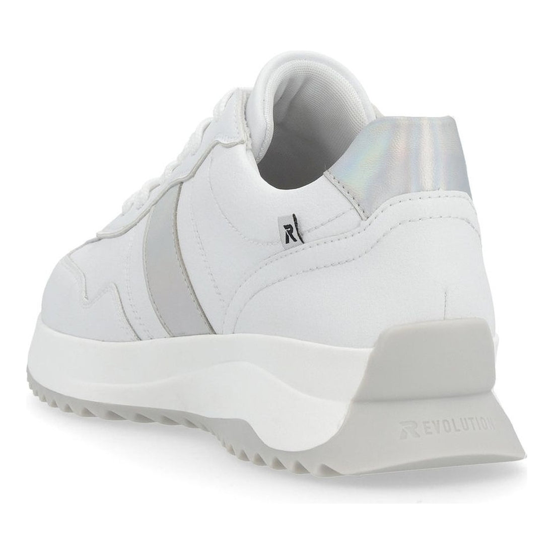 Rieker womens white leisure trainers | Vilbury London