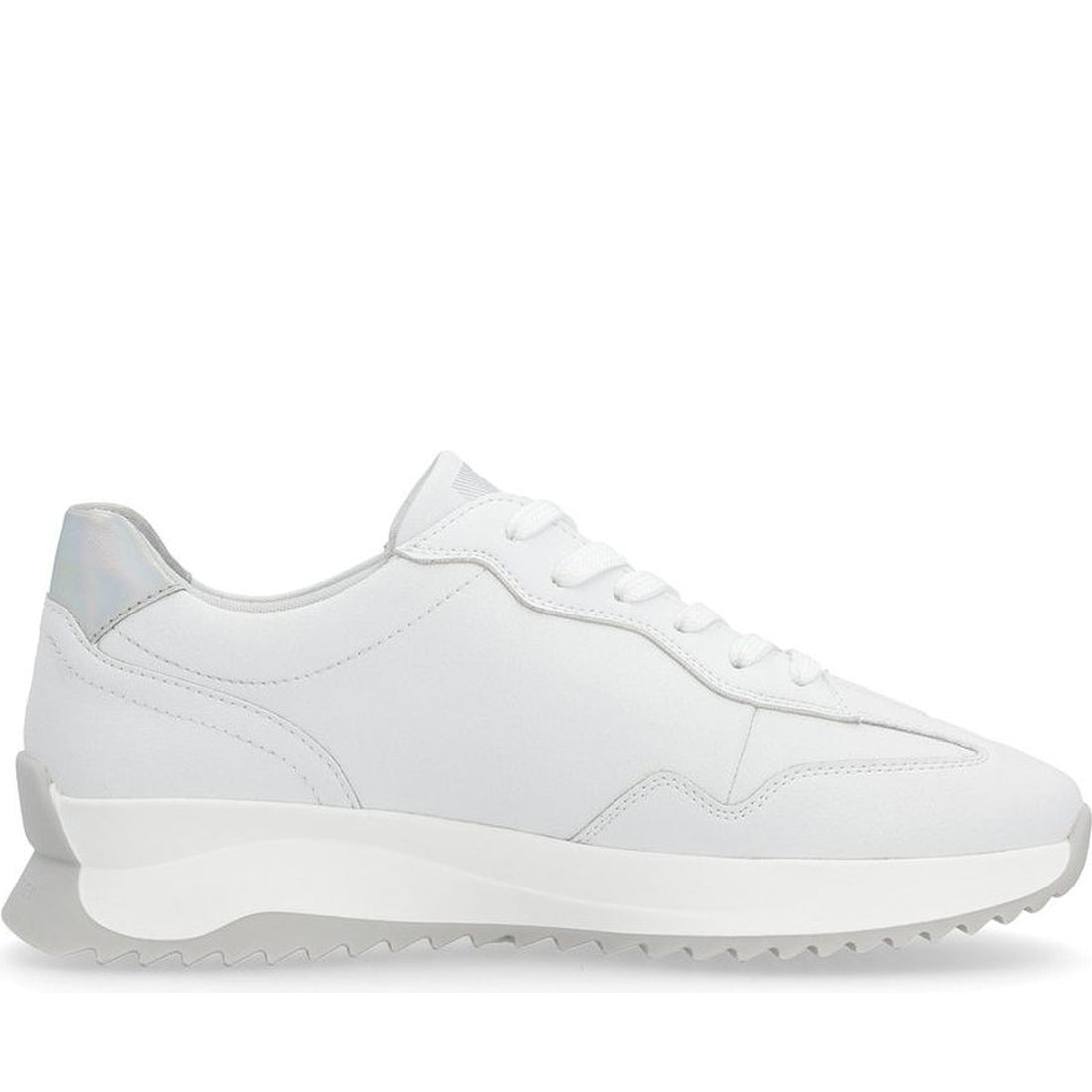 Rieker womens white leisure trainers | Vilbury London