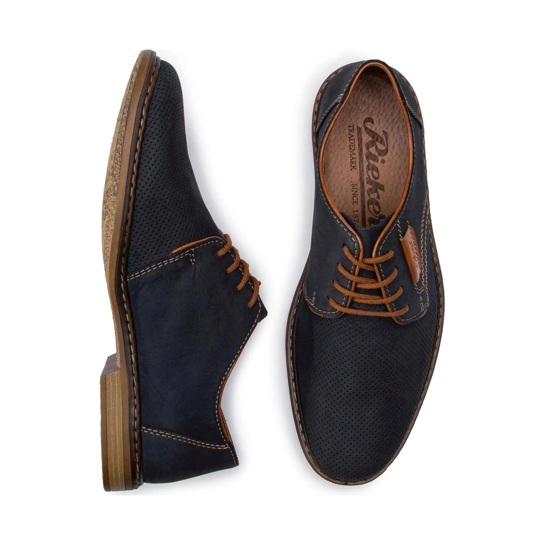 Rieker mens blue classic closed formal | Vilbury London