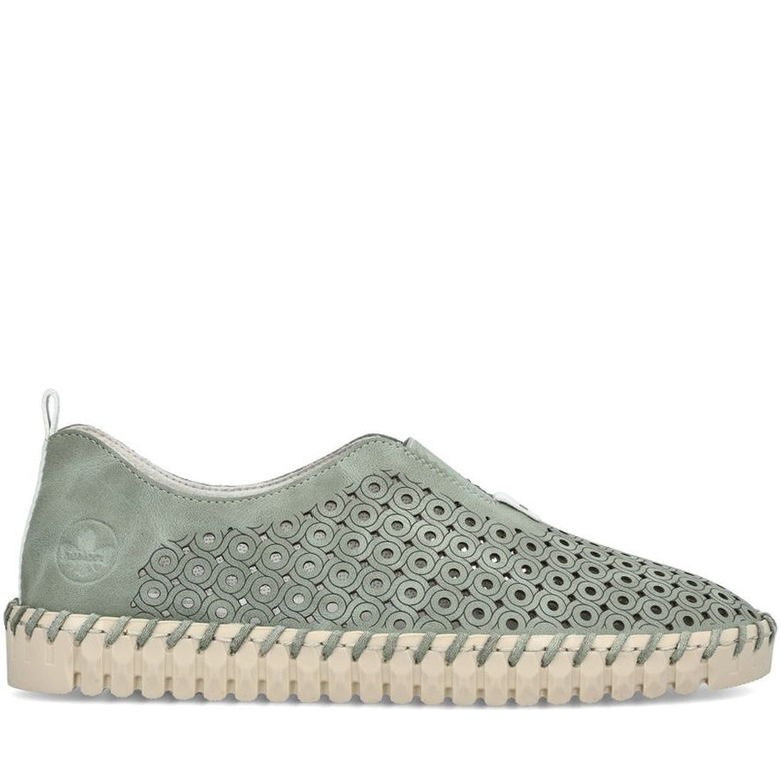 Rieker womens green leisure trainers | Vilbury London
