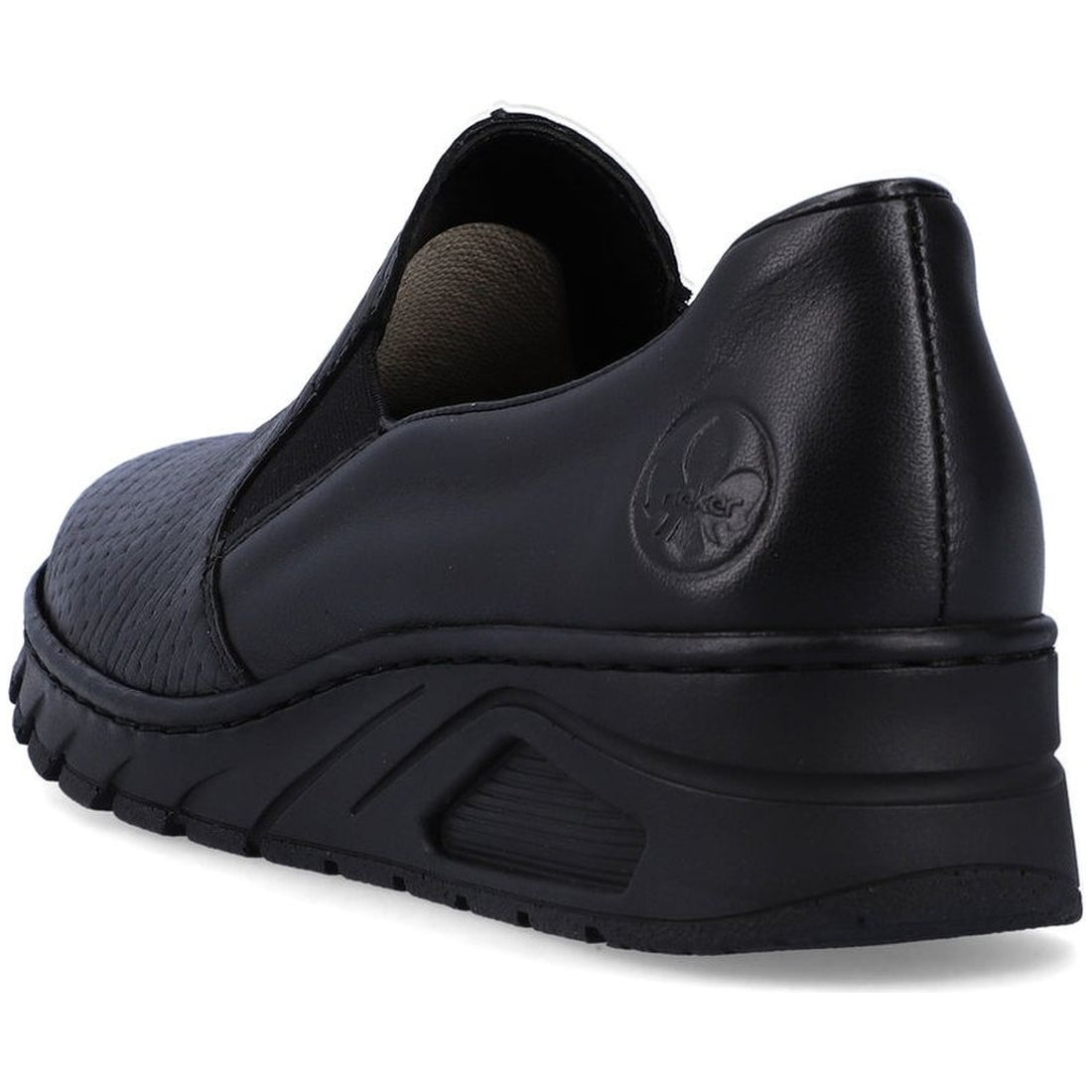Rieker womens black leisure trainers | Vilbury London