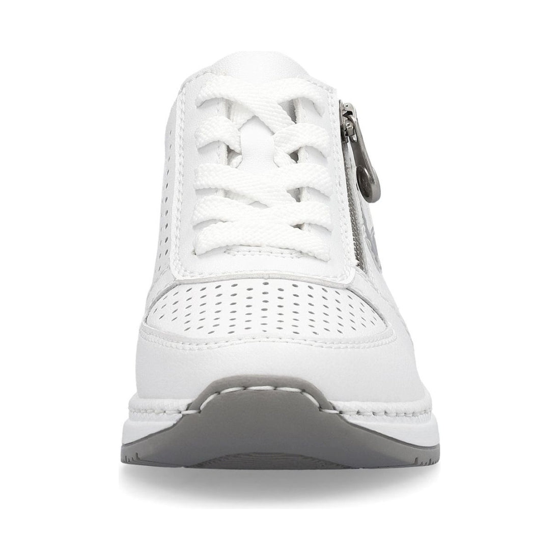Rieker womens white leisure trainers | Vilbury London