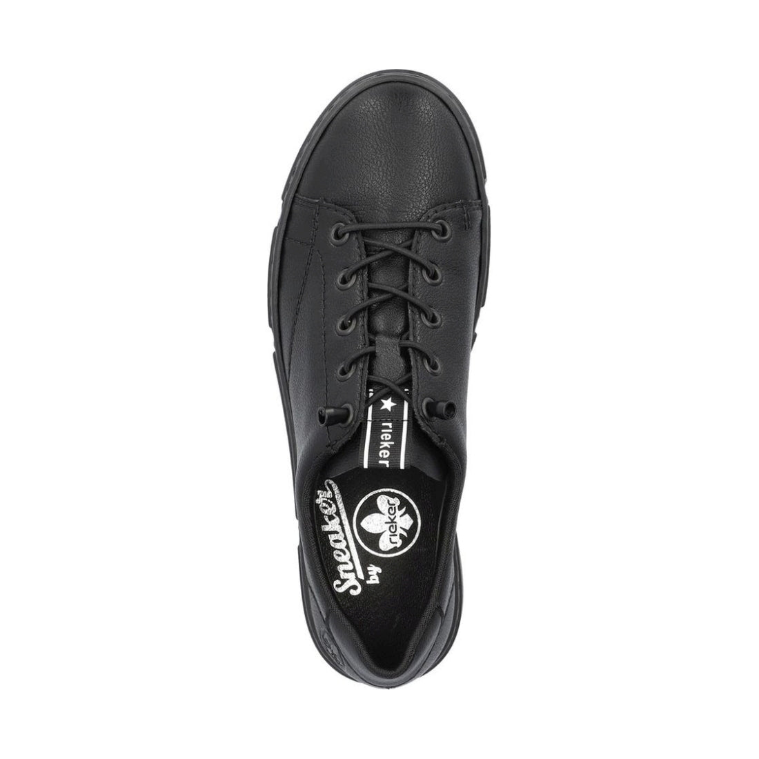 Rieker womens black leisure trainers | Vilbury London
