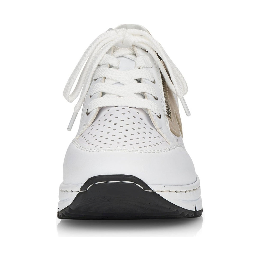 Rieker womens white leisure trainers | Vilbury London