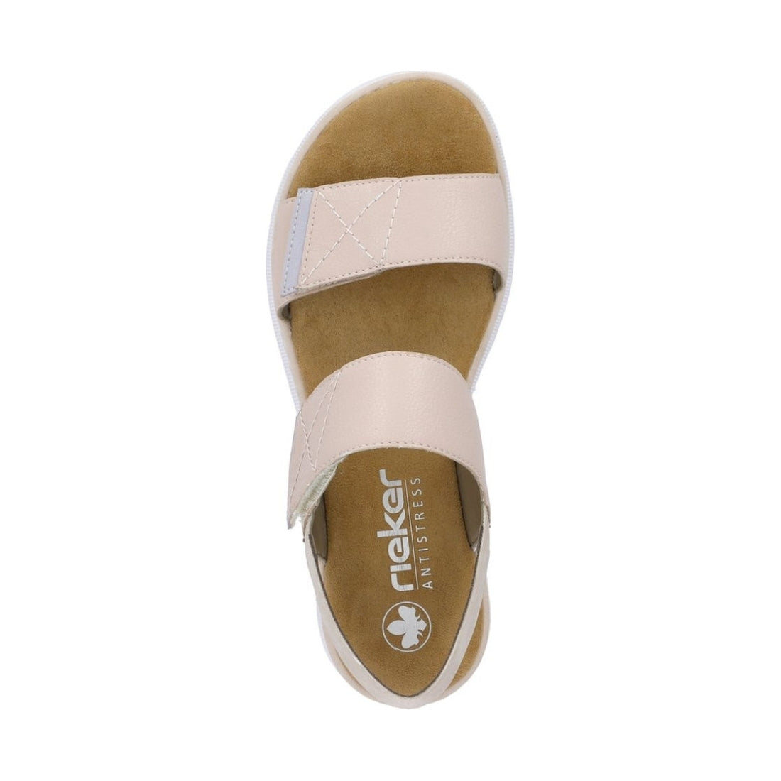 Rieker womens pink casual open sandals | Vilbury London