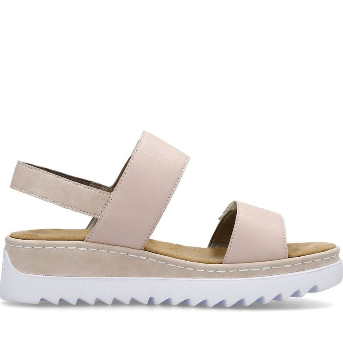 Rieker womens pink casual open sandals | Vilbury London