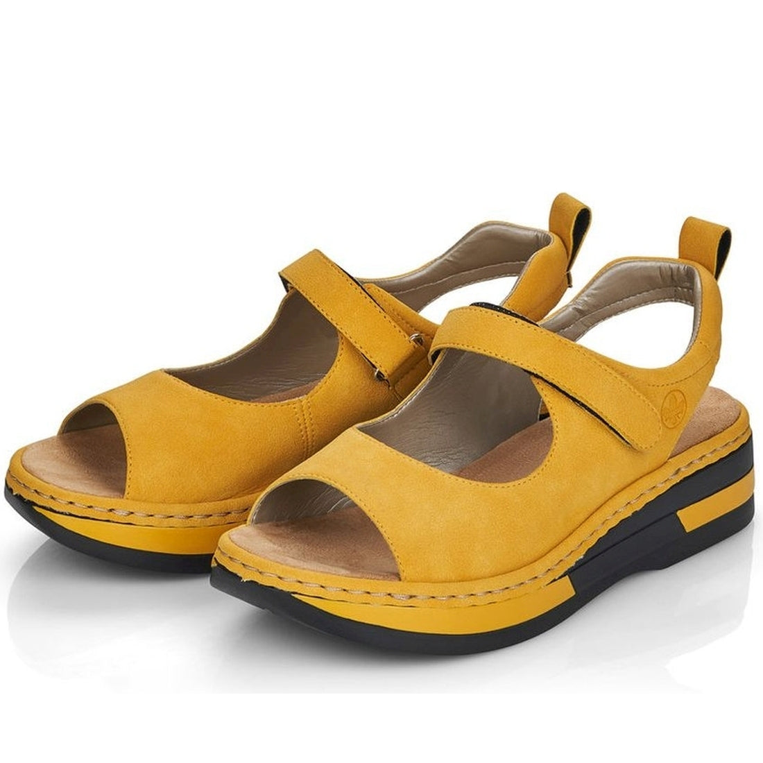yellow casual open sandals