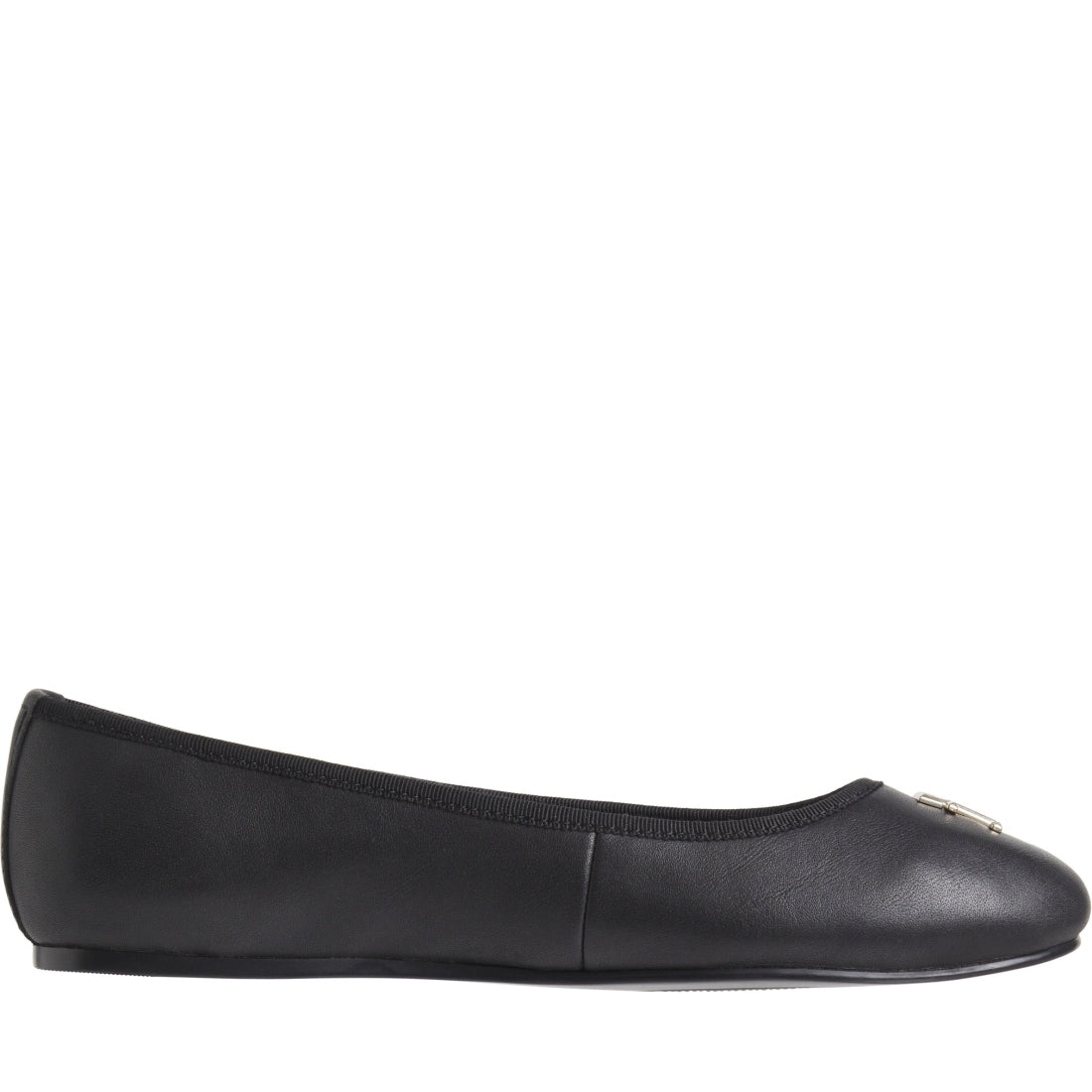 Tommy Hilfiger womens black casual closed ballerina | Vilbury London