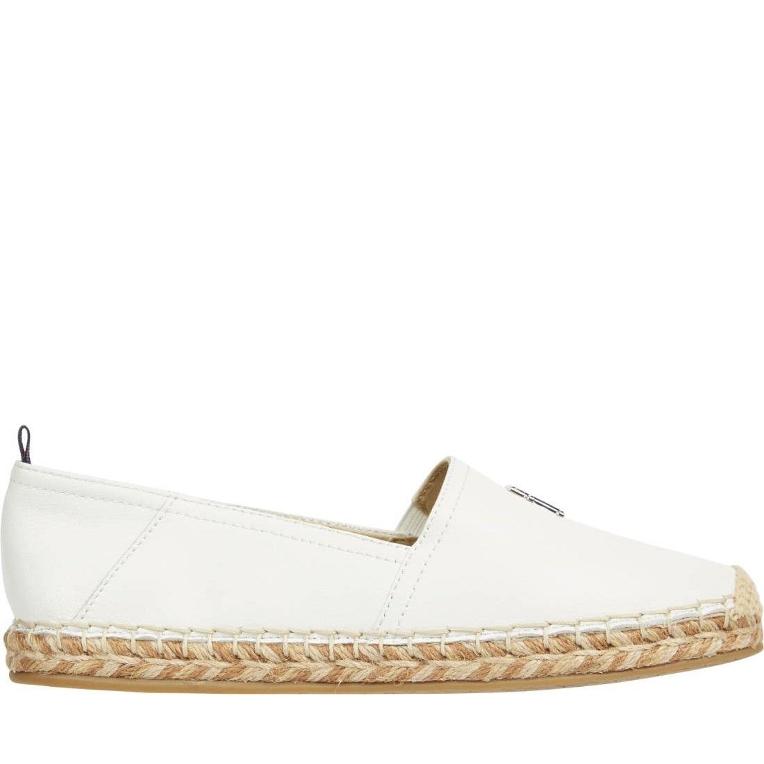 Tommy Hilfiger womens ecru flat espadrille | Vilbury London
