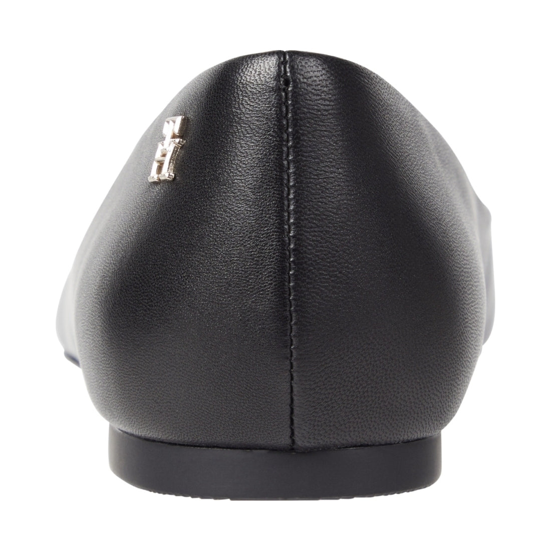 Tommy Hilfiger womens black essential pointed ballerina | Vilbury London