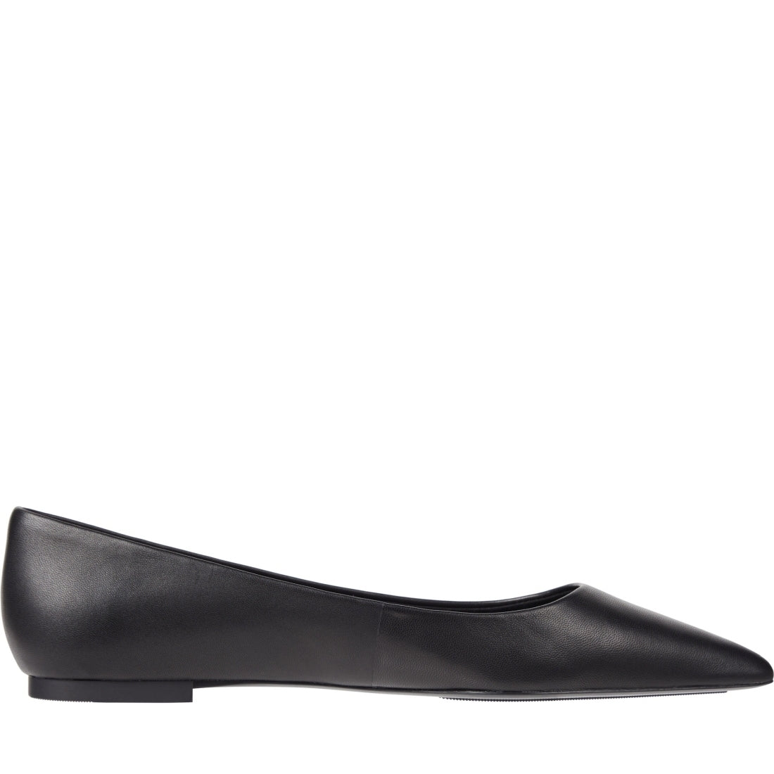 Tommy Hilfiger womens black essential pointed ballerina | Vilbury London