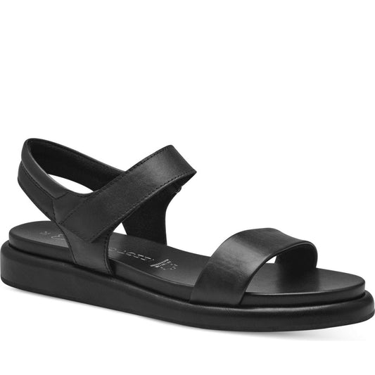 Marco Tozzi womens black listi sandals | Vilbury London
