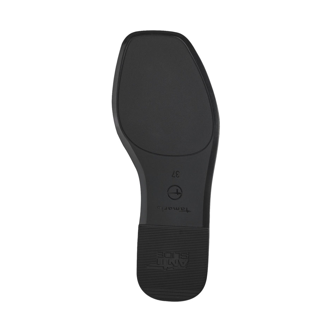 Tamaris womens black casual open slippers | Vilbury London