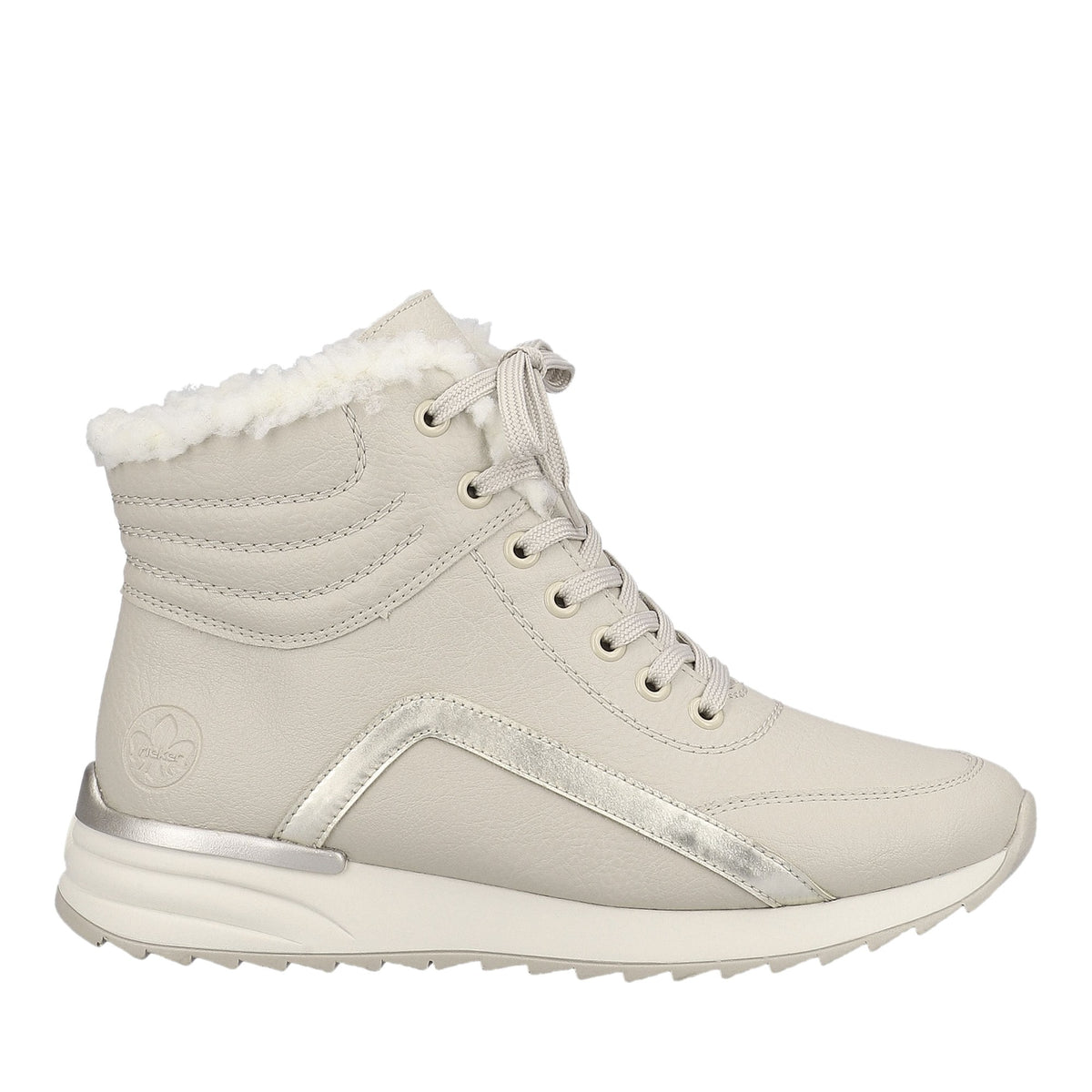 Women's Beige Mid-height Ankle Boots