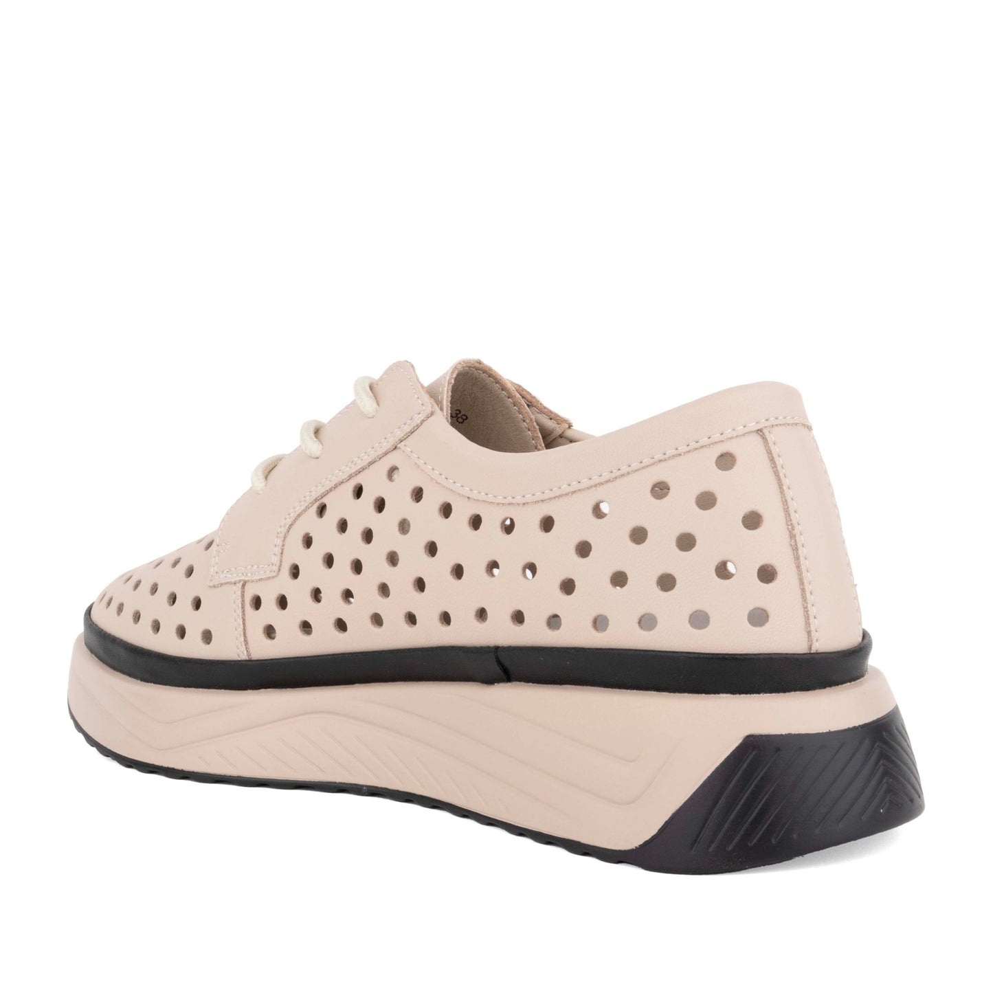 Women's Beige Wedge Fashion Sneakers