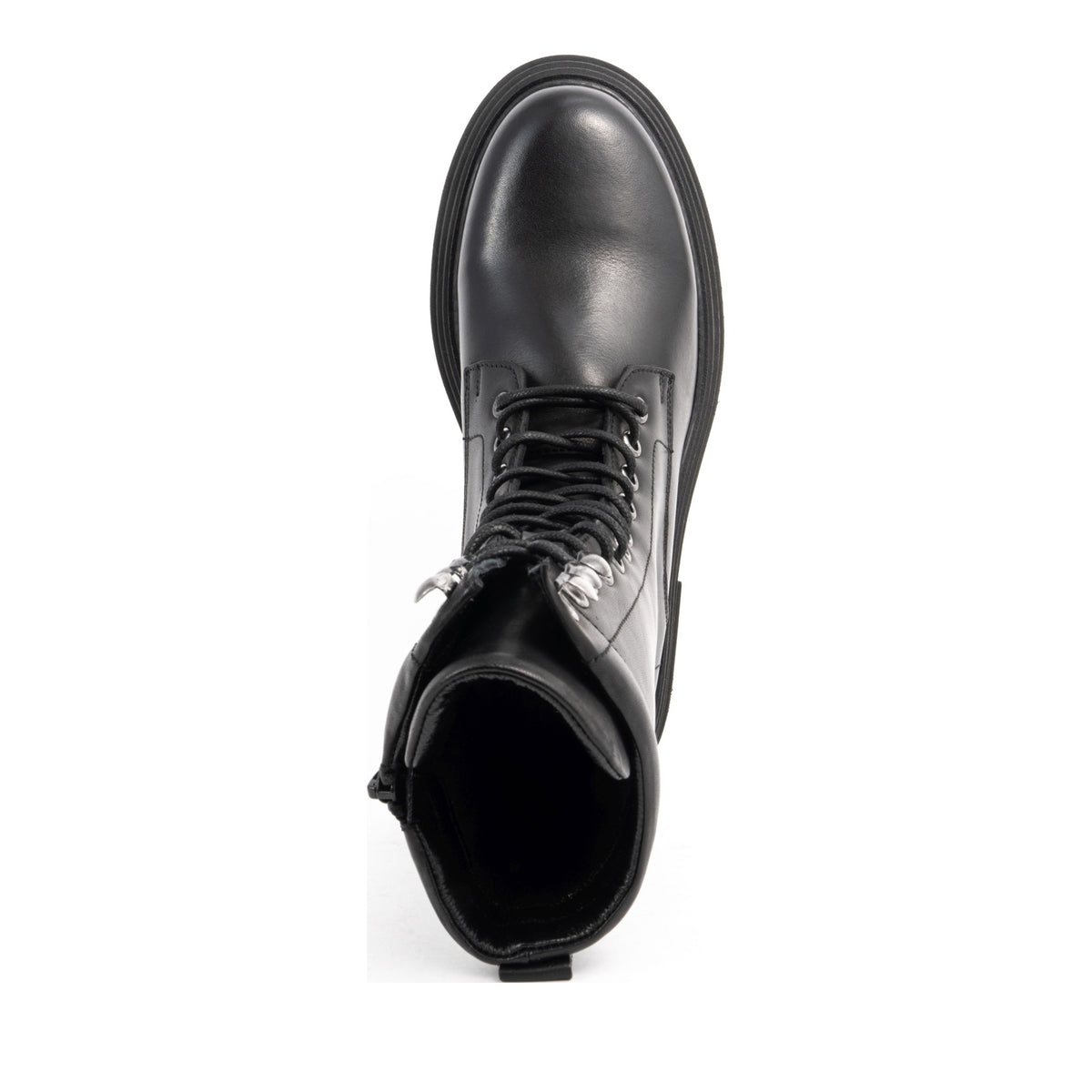 black casual closed booties