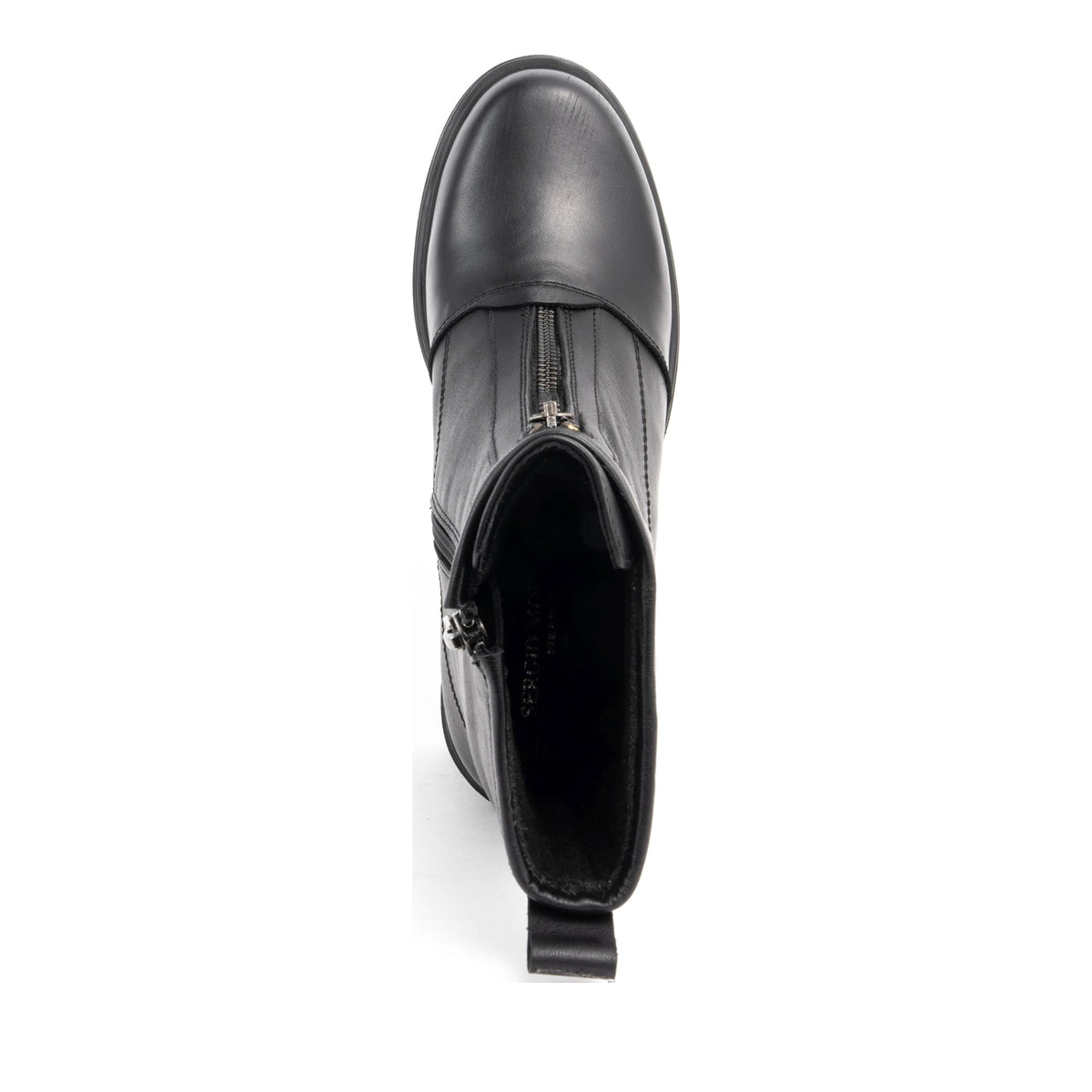 black casual closed booties