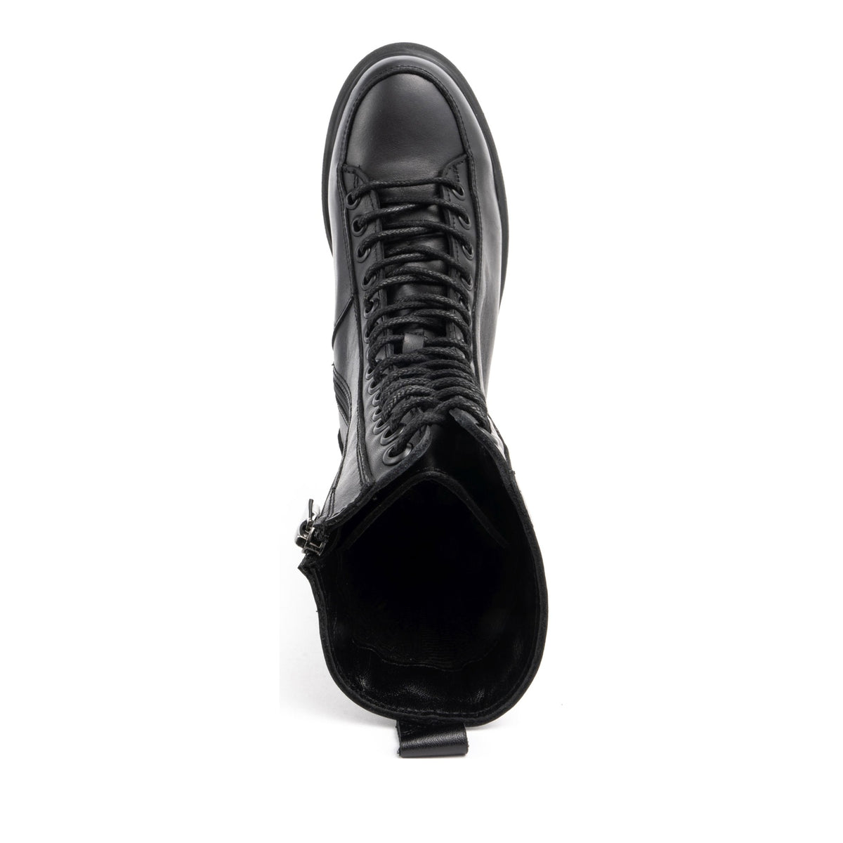 black casual closed booties