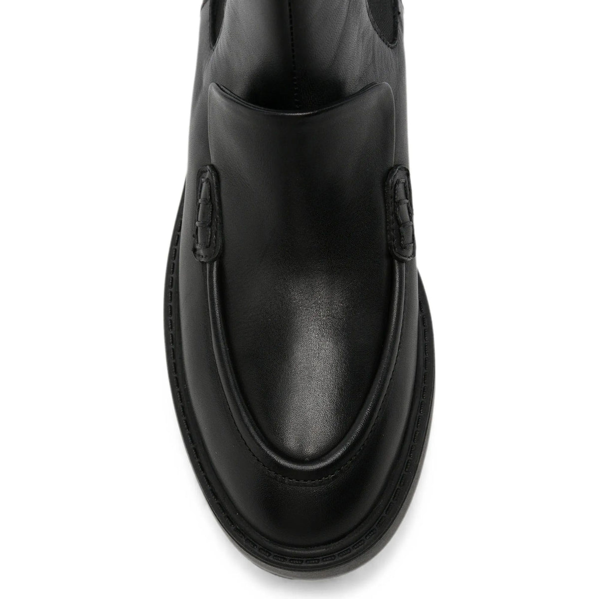 black casual closed booties