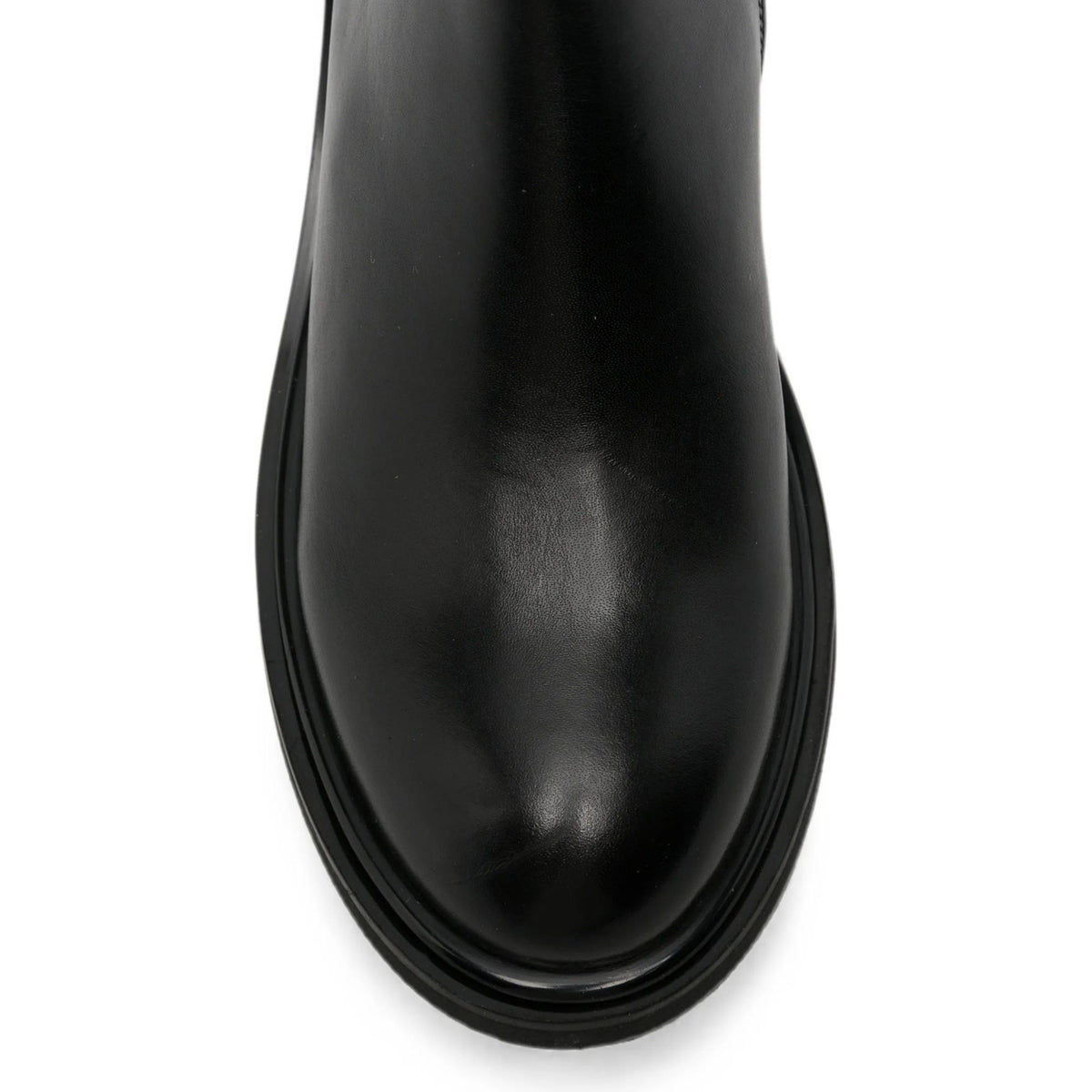 black casual closed booties