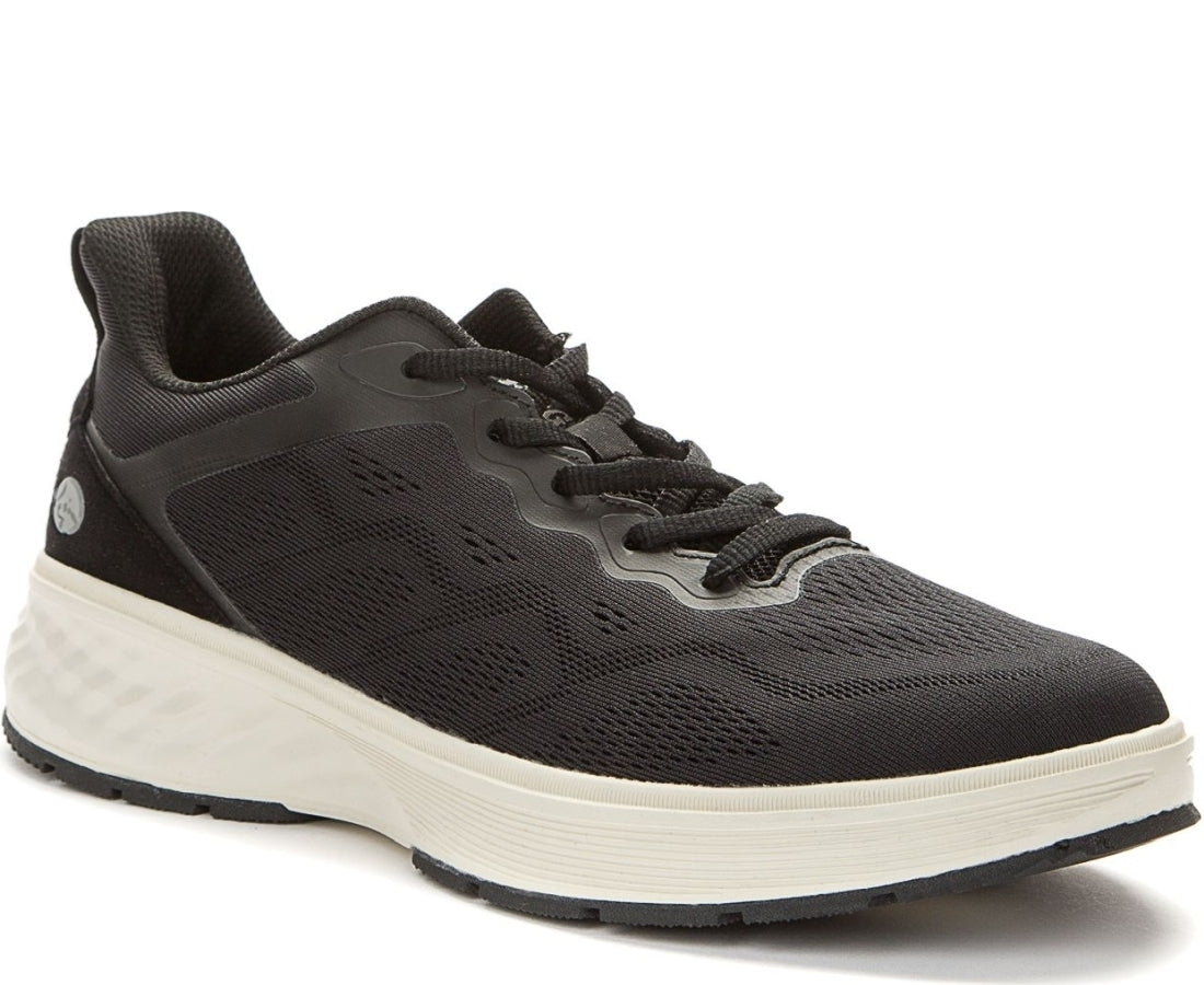 black casual closed sneakers