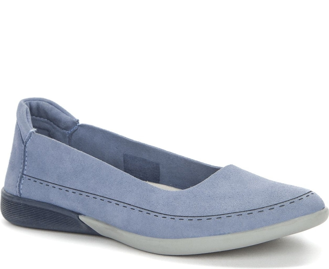 blue casual closed ballerinas