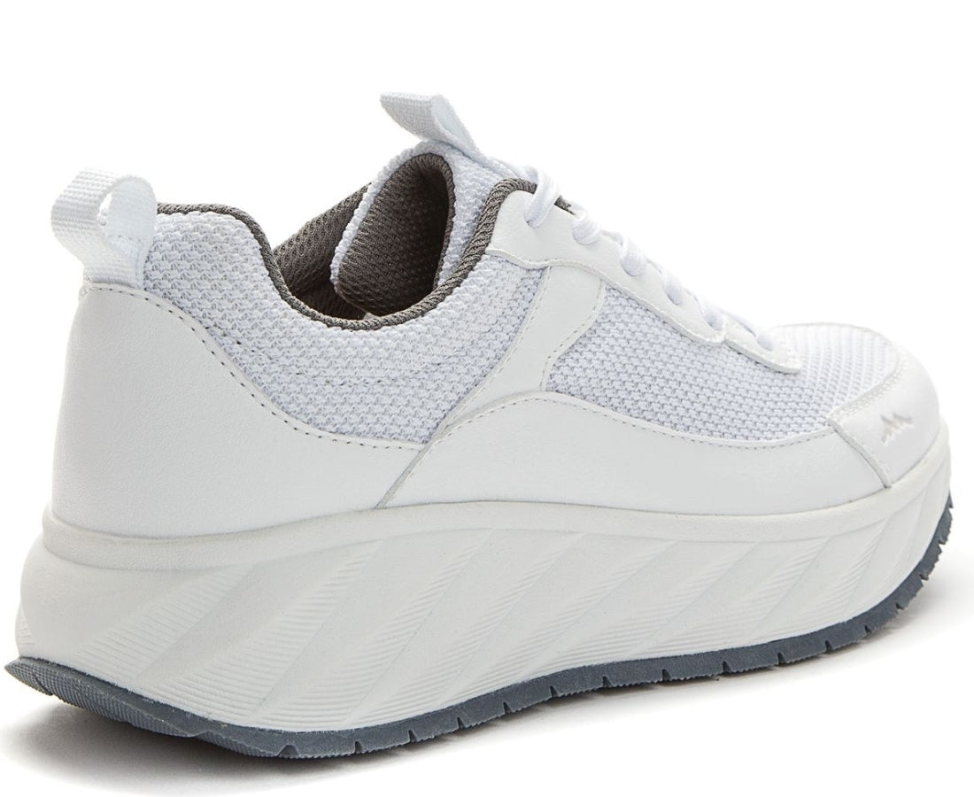 white casual closed sneakers