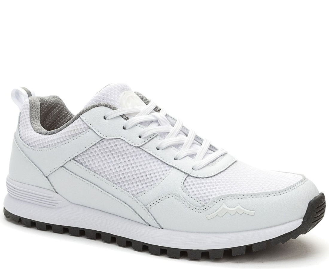 white casual closed sneakers