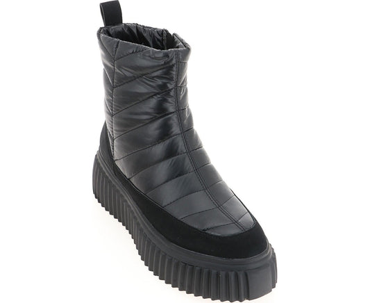 black casual closed warm boots