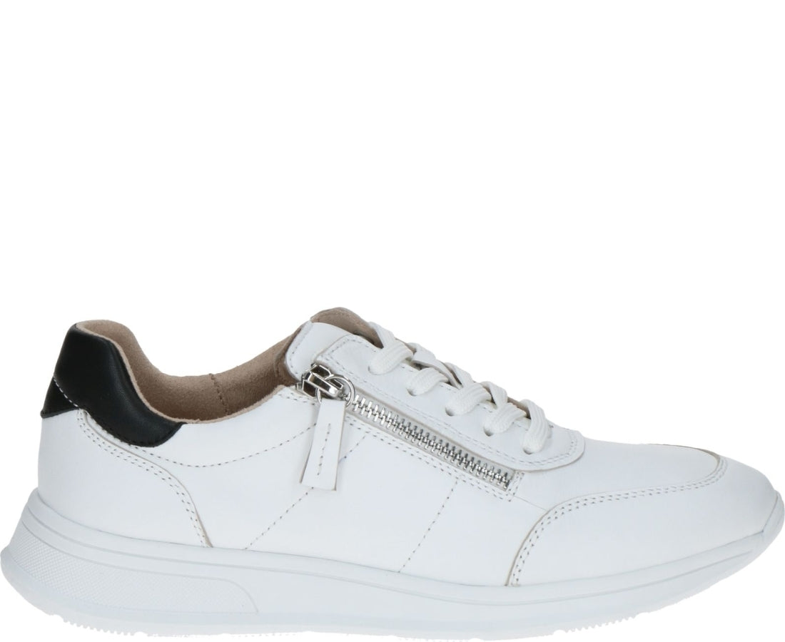 leisure trainers white black