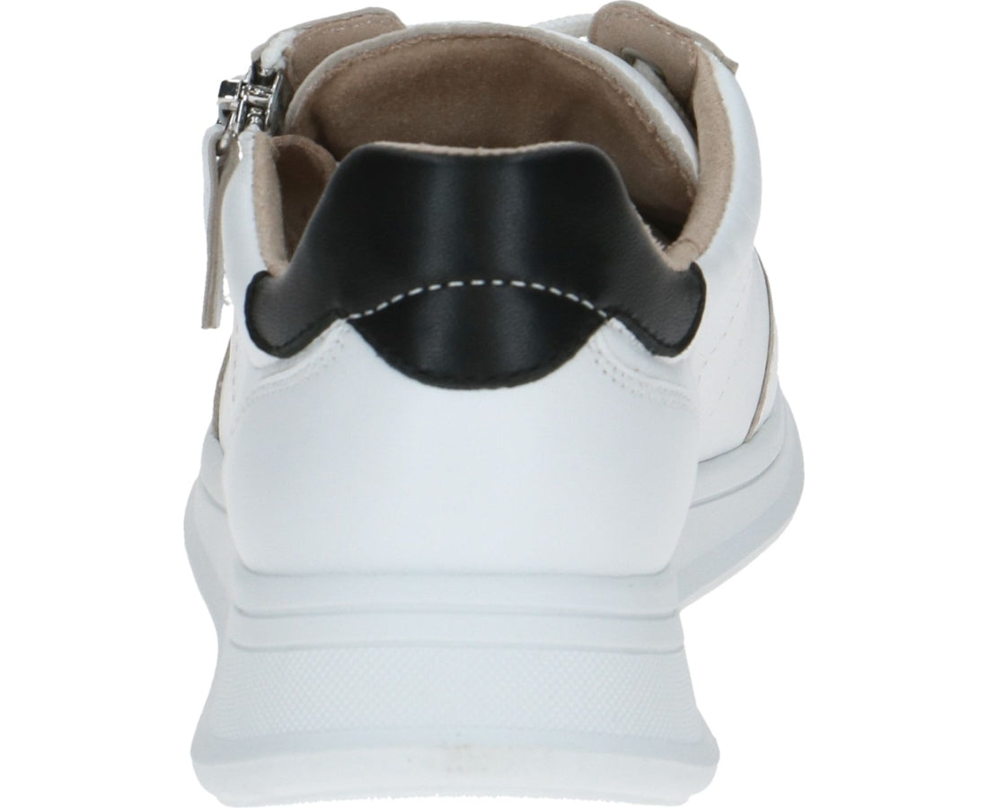 leisure trainers white black