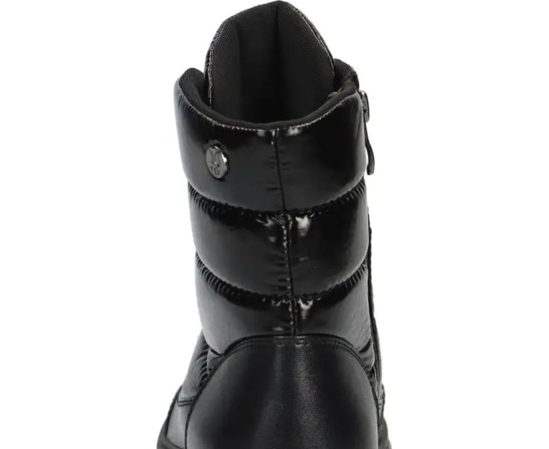 black casual closed booties