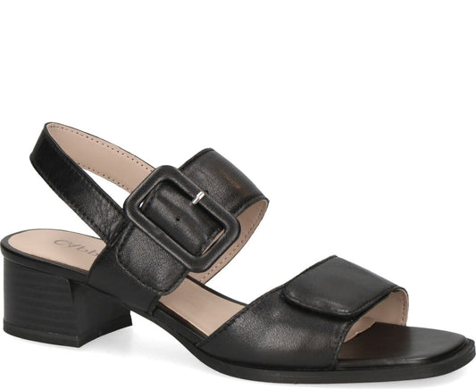 black casual open sandals