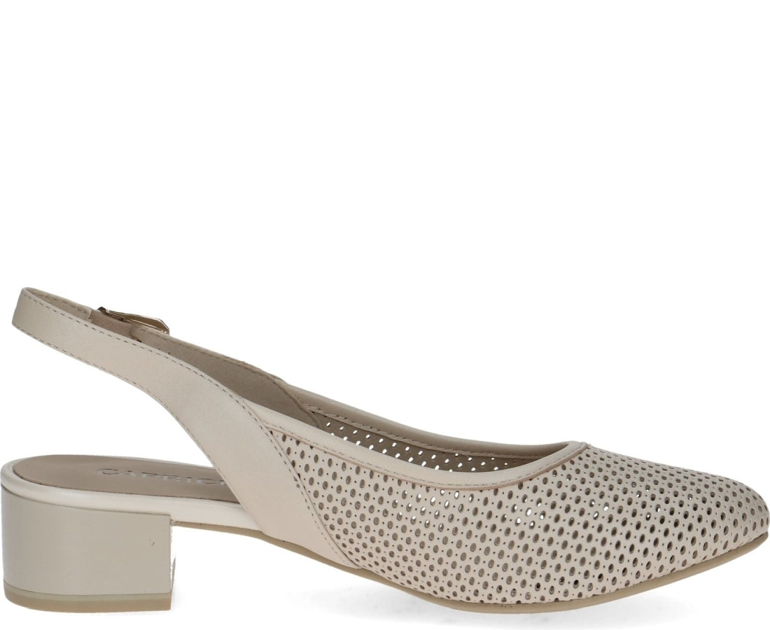 cream elegant part-open formal