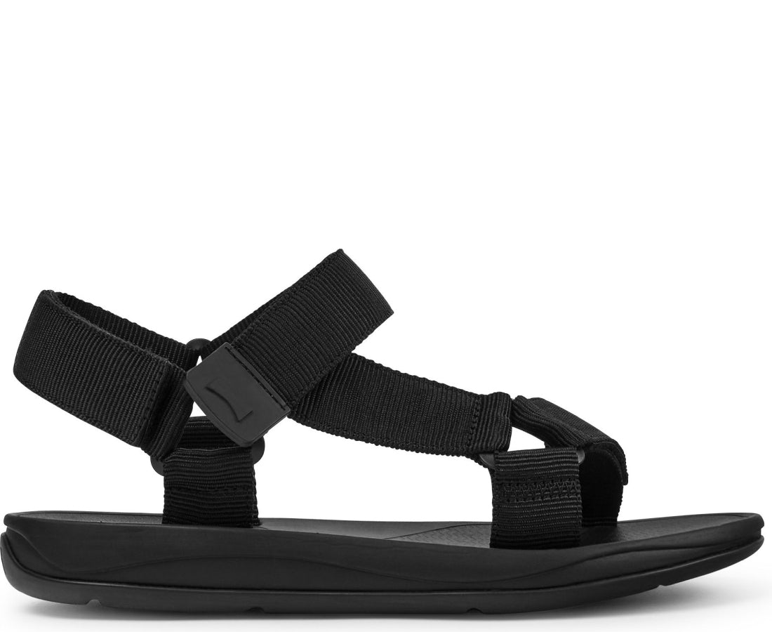black casual open sandals