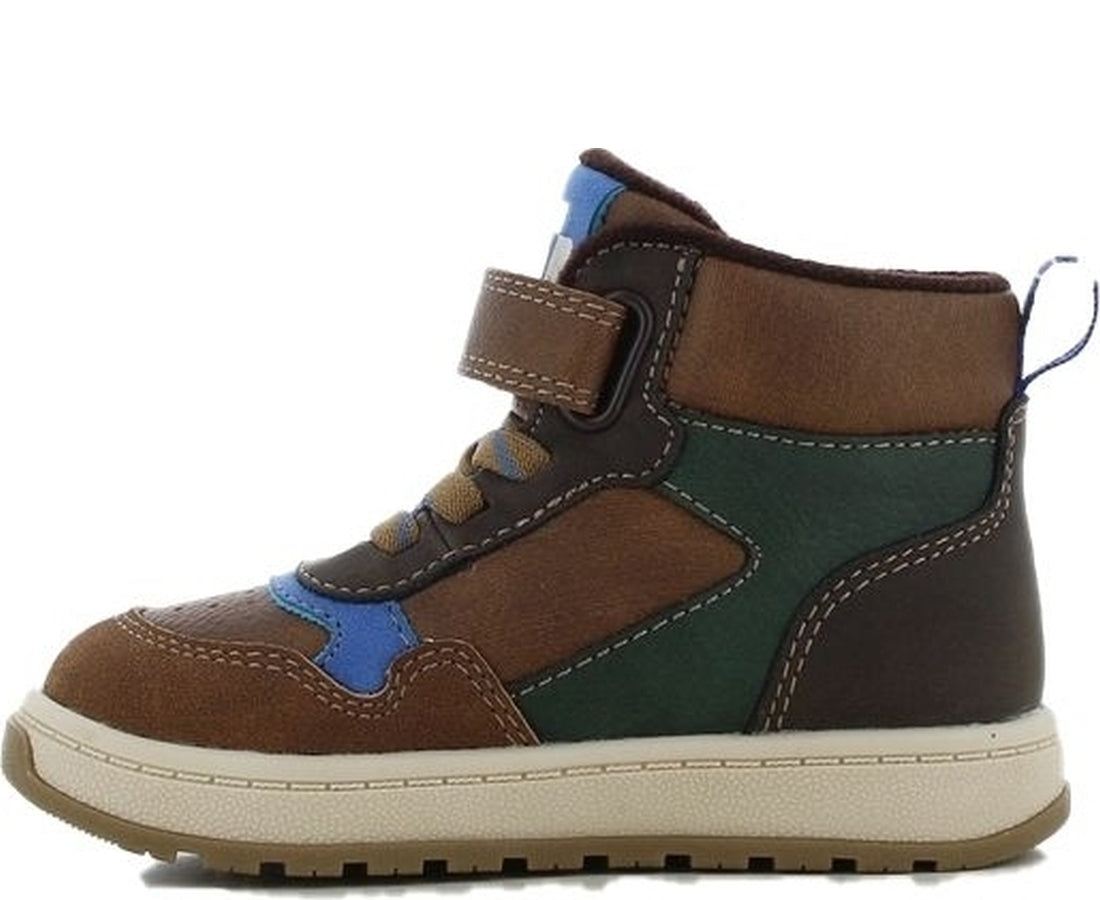boys baby high sneakers natural green