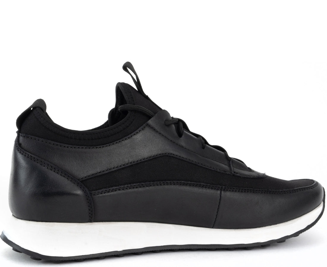 black casual sneakers