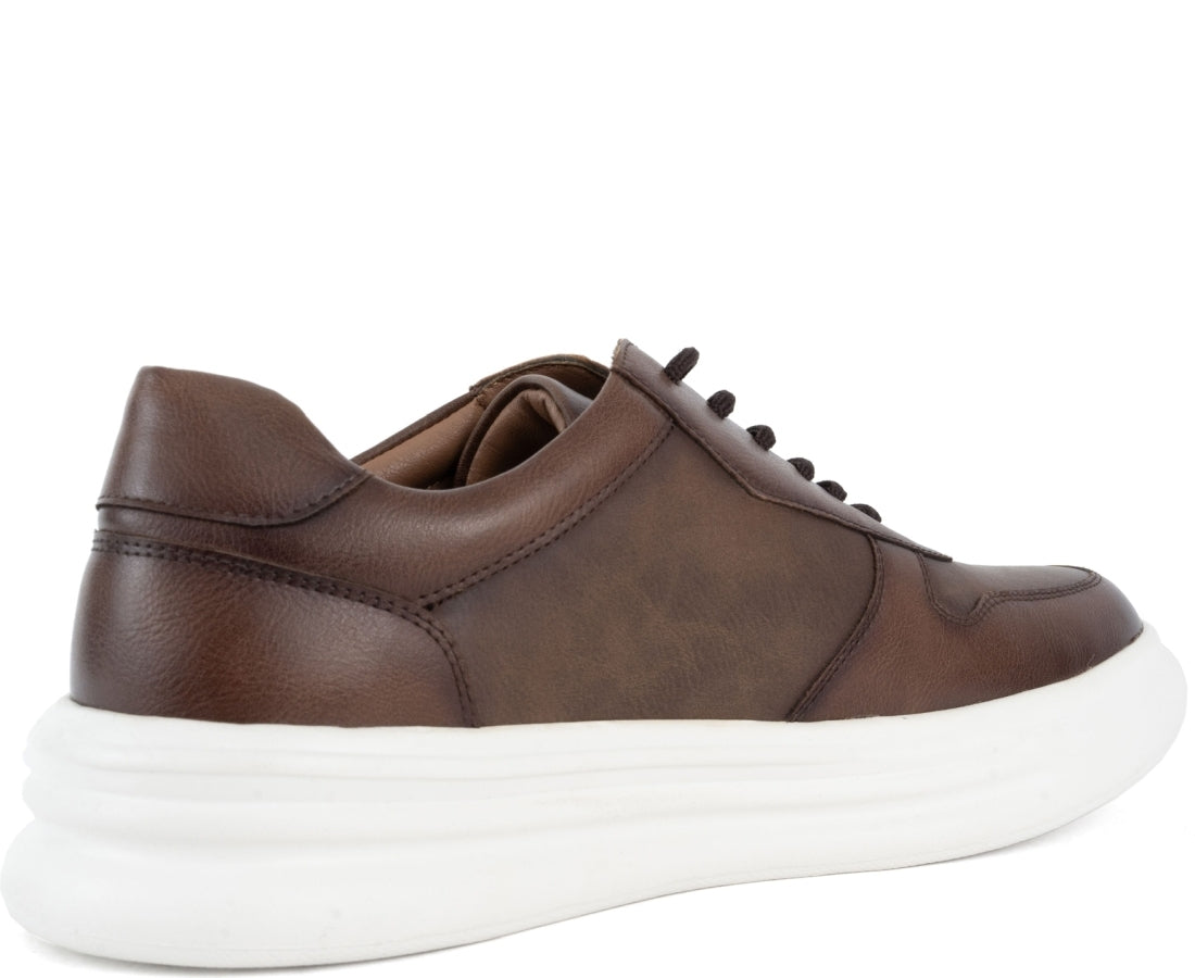 brown casual sneakers