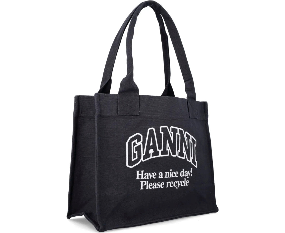large shopper contrasted logo