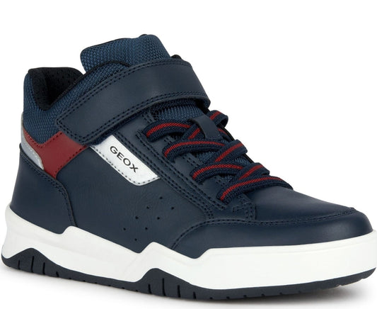 perth booties navy red