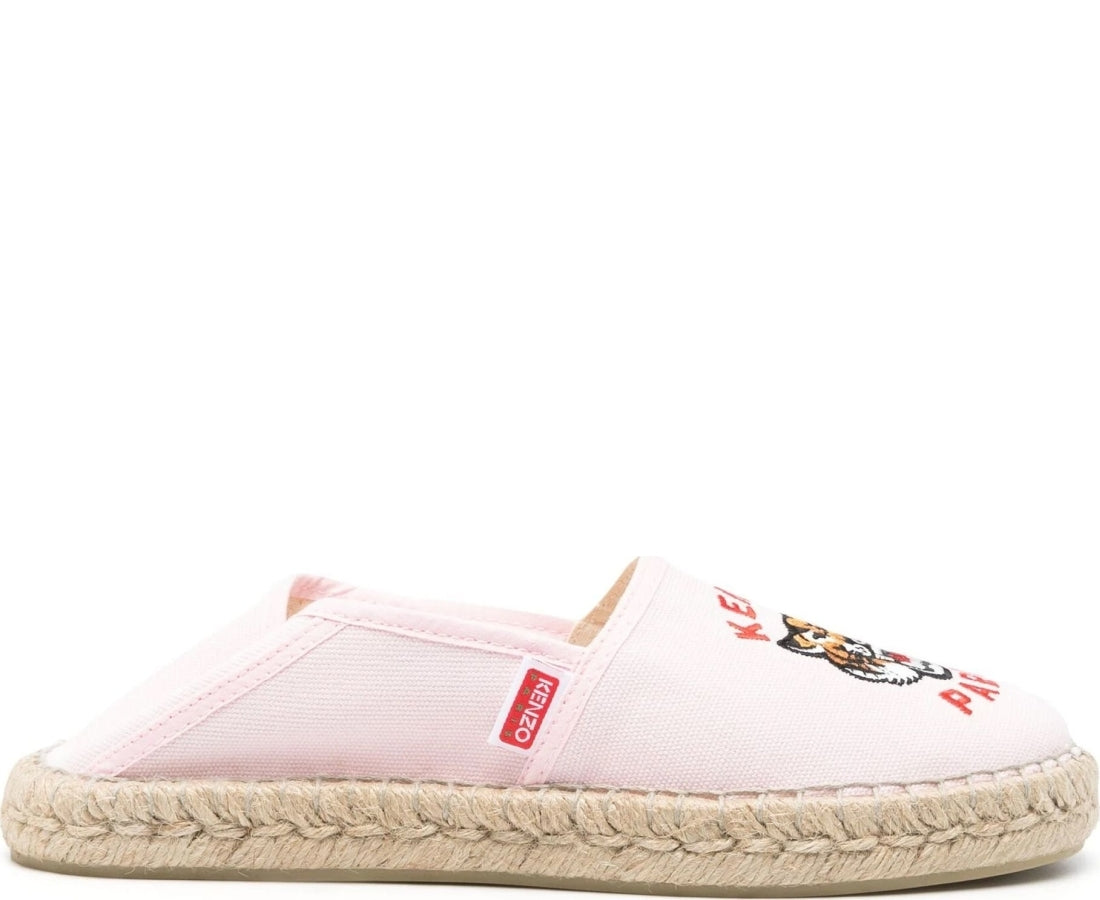 kenzo espadrille slip-on faded pink