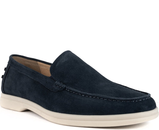 dark blue casual closed loafers