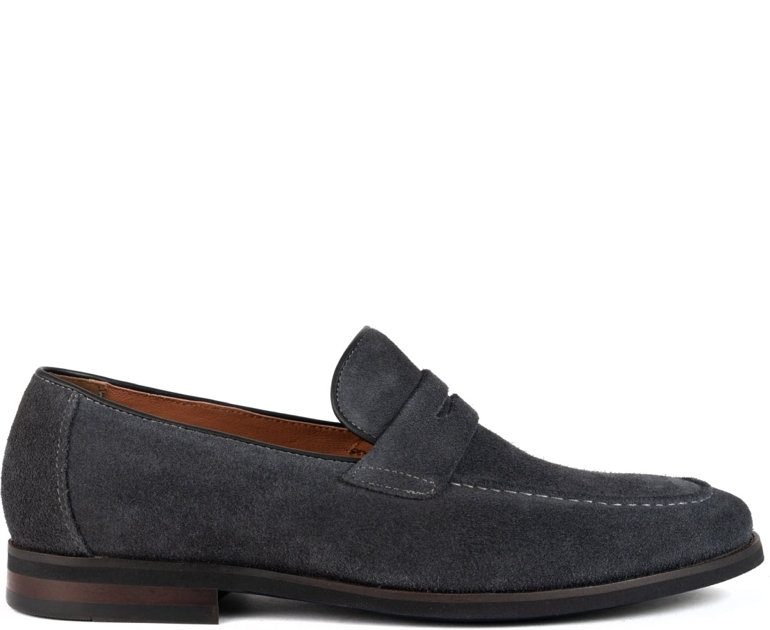 dark grey casual closed loafers